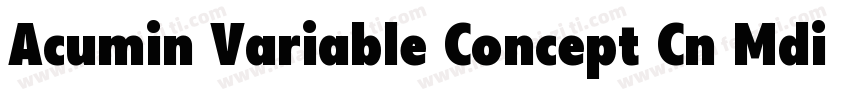 Acumin Variable Concept Cn Mdiu字体转换